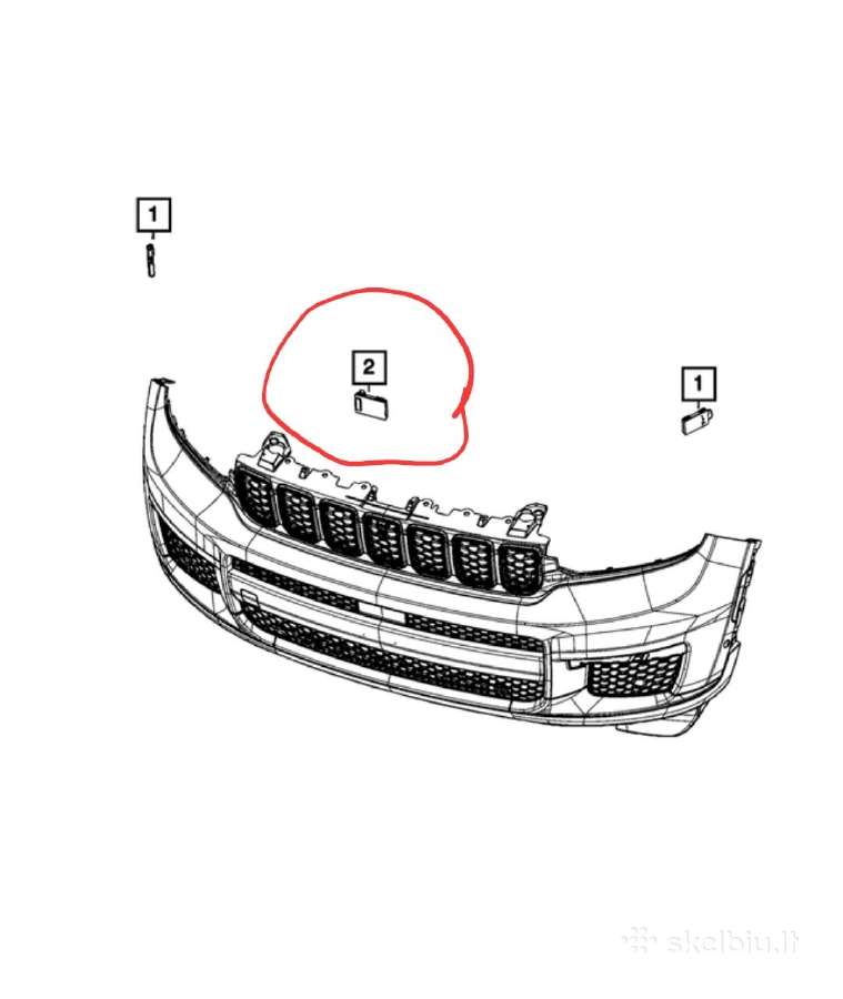 Grand cherokee 2021-2026 radaras (Distronikas) - nuotraukos Nr. 2
