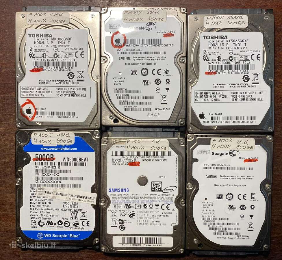 HDD 500gb - nuotraukos Nr. 4