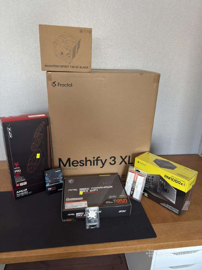 Pc - 9800x3d, 9070 XT, 64gb Ddr5 RAM, 990 Pro 4tb - nuotraukos Nr. 5
