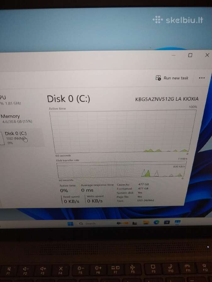 X13 Ryzen7 6850u/32/500/680m - nuotraukos Nr. 2