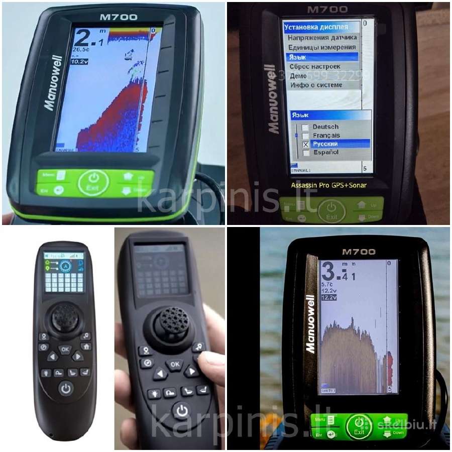 Manuowell Assassin Pro GPS + Echolotas 300m - nuotraukos Nr. 5