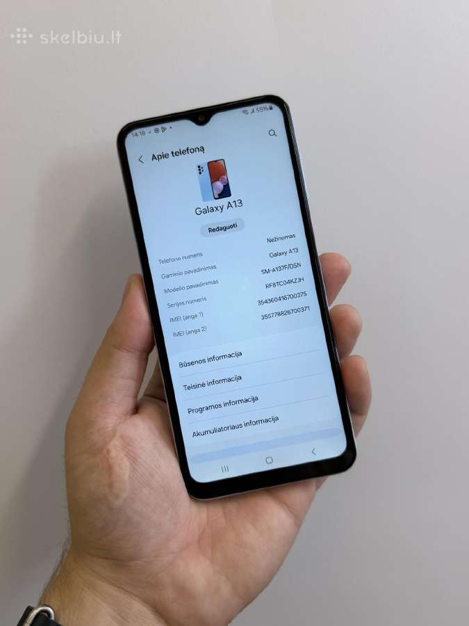 Samsung A13 - nuotraukos Nr. 5