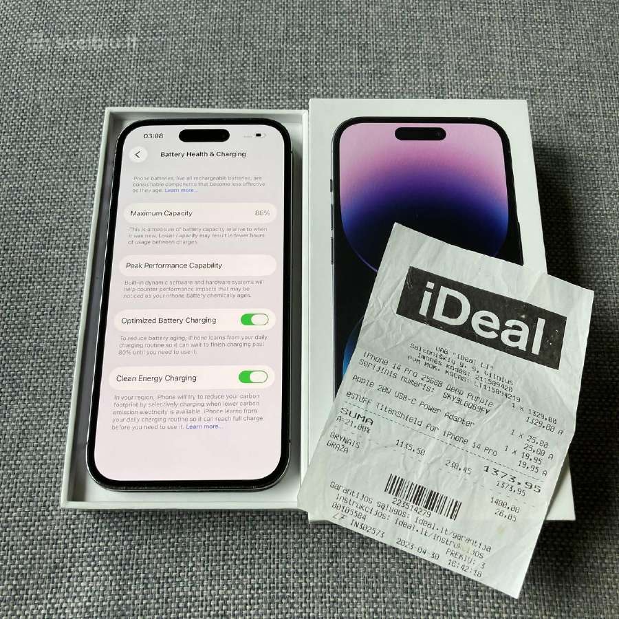 Apple iPhone 14 Pro 256gb Deep Purple - nuotraukos Nr. 4