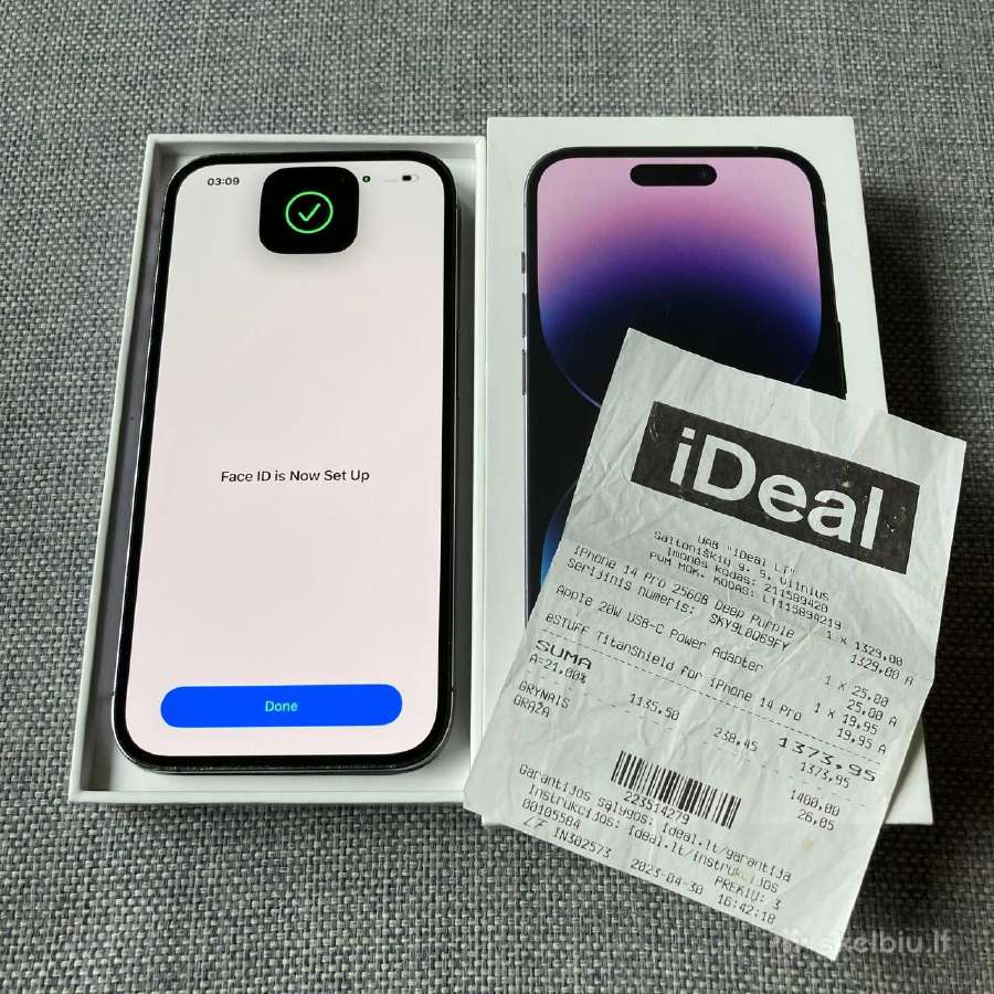Apple iPhone 14 Pro 256gb Deep Purple - nuotraukos Nr. 3