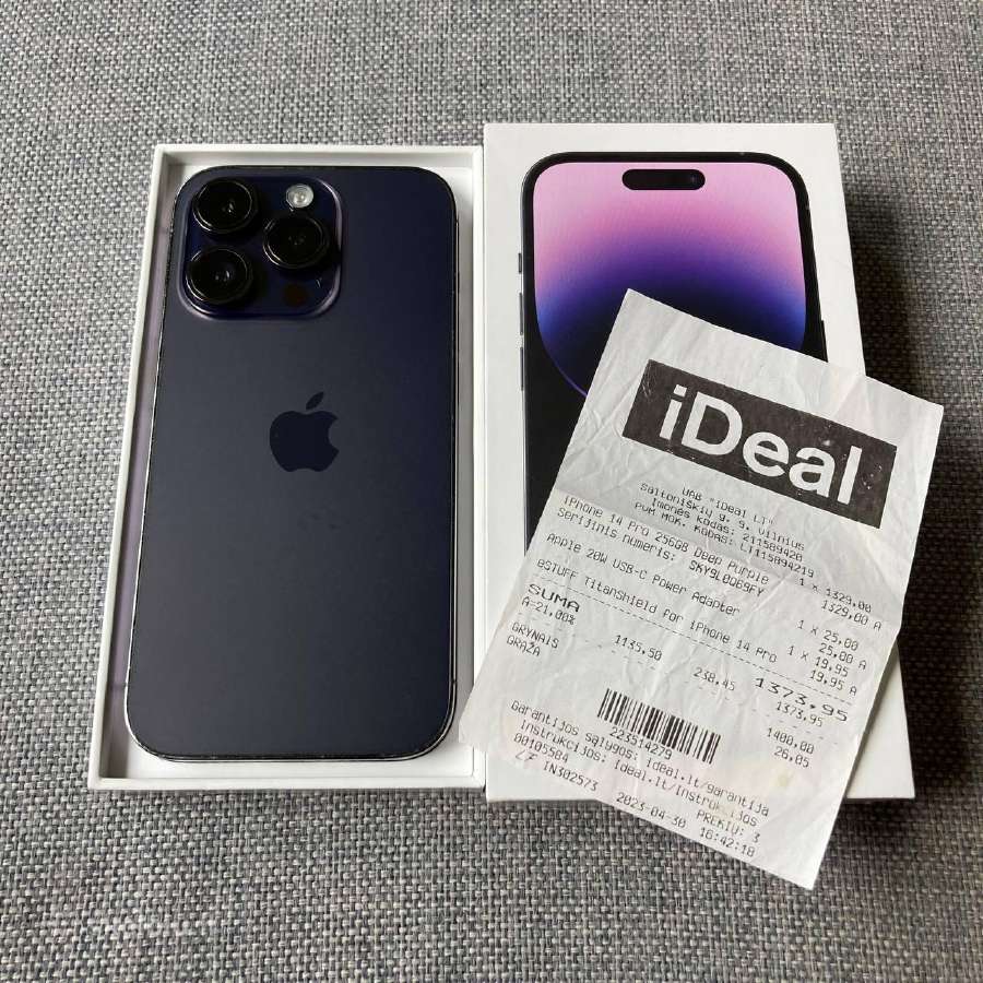 Apple iPhone 14 Pro 256gb Deep Purple - nuotraukos Nr. 6