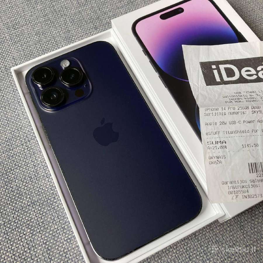 Apple iPhone 14 Pro 256gb Deep Purple - nuotraukos Nr. 8