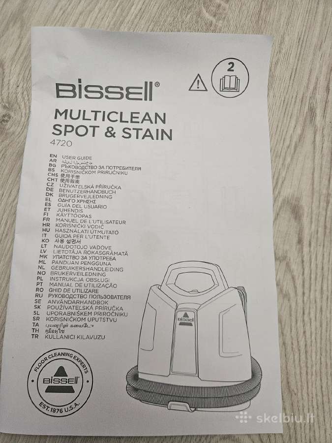 Naudotas Bissell multiclean spot &stain siurblys - nuotraukos Nr. 4
