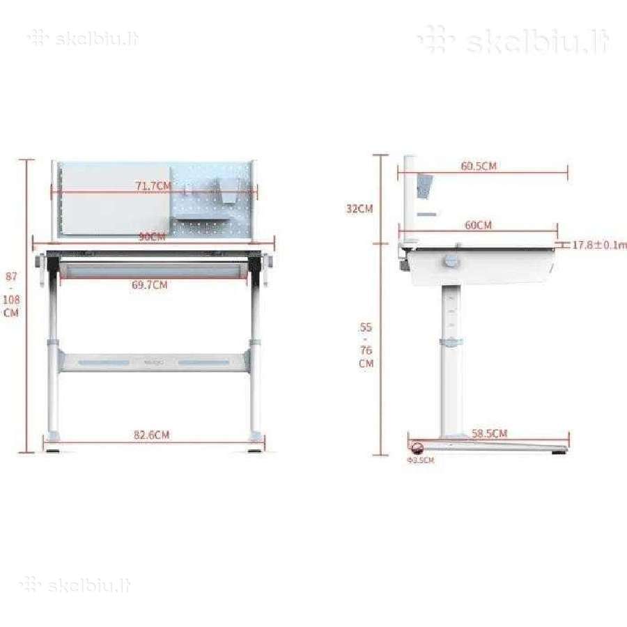 Naujas ergonominis augantis stalas vaikui - nuotraukos Nr. 3