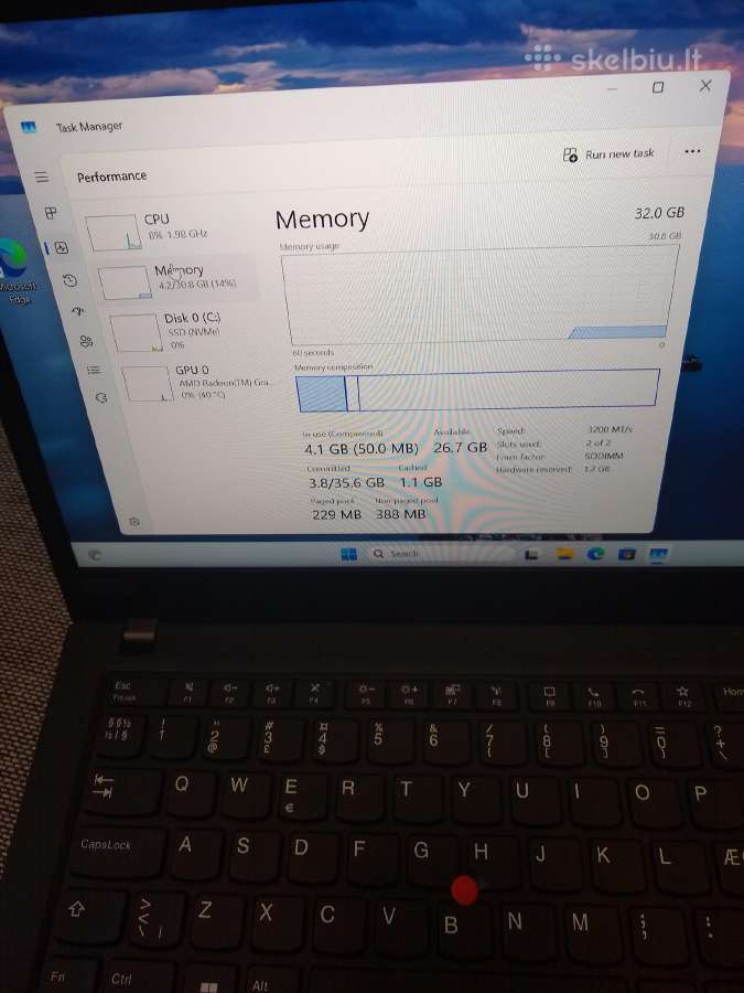 T14 i7-1165/32/500/ryzen pro - nuotraukos Nr. 3