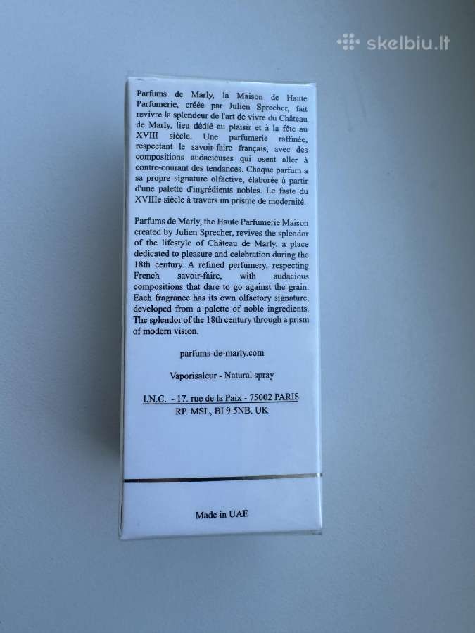 Naujas Valaya Parfums de Marly 25 ml-32 eur - nuotraukos Nr. 4