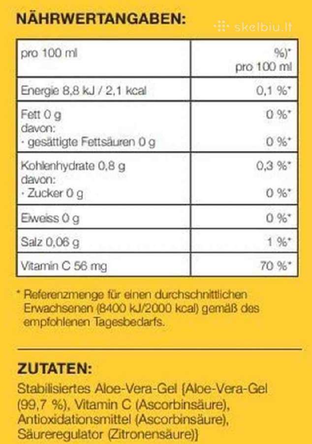 Apie Vera sultys 1l - nuotraukos Nr. 3