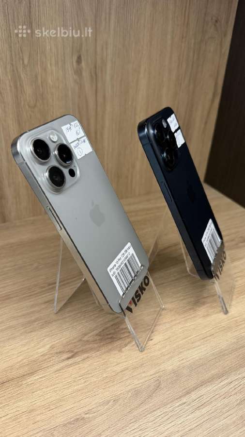 Apple iPhone 15 pro 256gb ir 128gb - nuotraukos Nr. 3