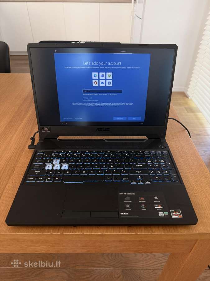 Asus Tuf Gaming A15 Ryzen 7 4800h Gtx 1650 T - nuotraukos Nr. 2
