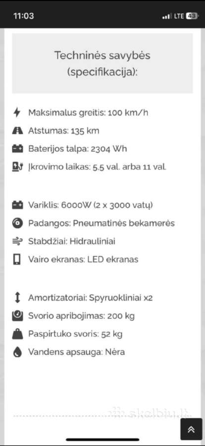 Paspirtukas Laotie Es19 - nuotraukos Nr. 6