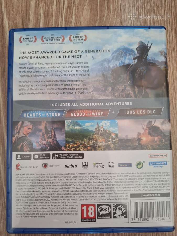 Witcher 3 ps5 - nuotraukos Nr. 3