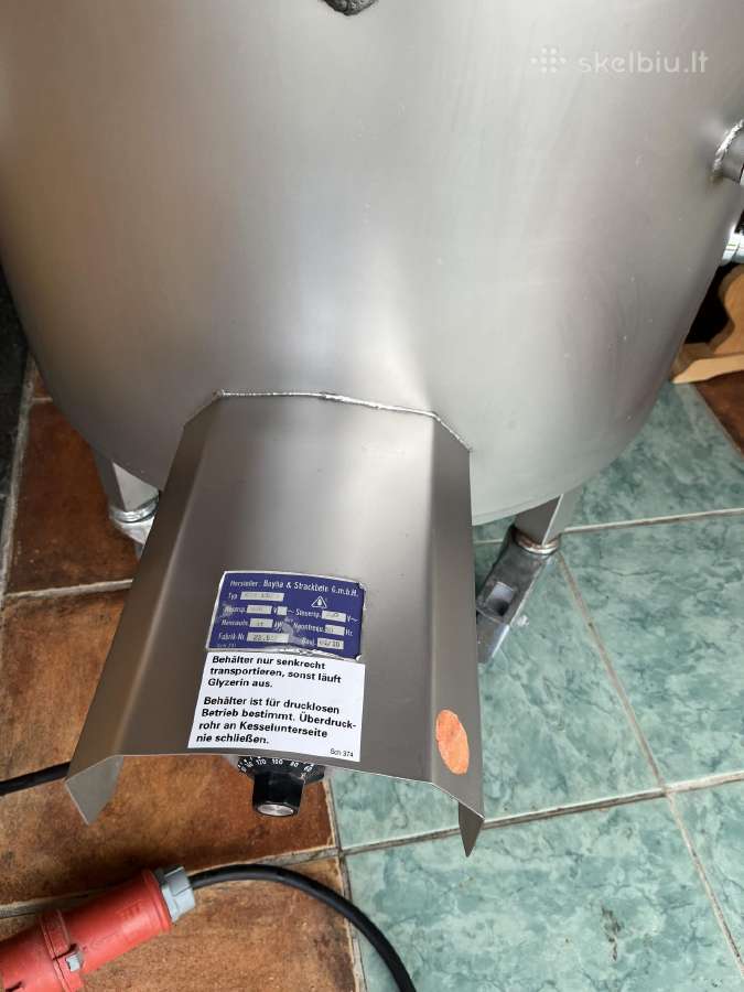 Profesionalus glicerininis virimo katilas (150l) - nuotraukos Nr. 6
