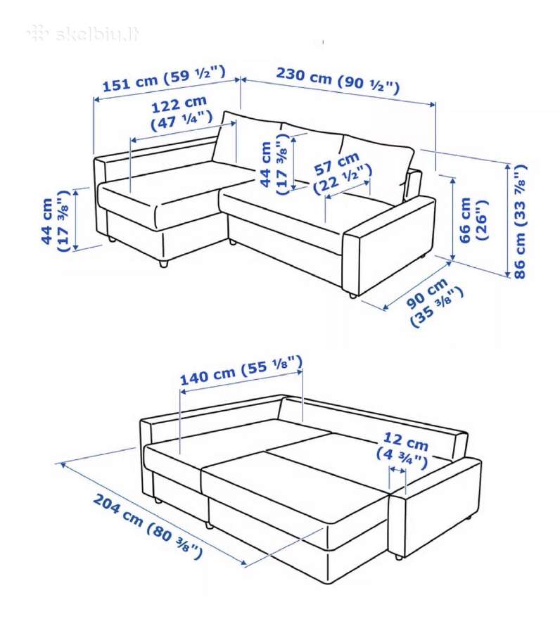 Ikea sofa lova - nuotraukos Nr. 6
