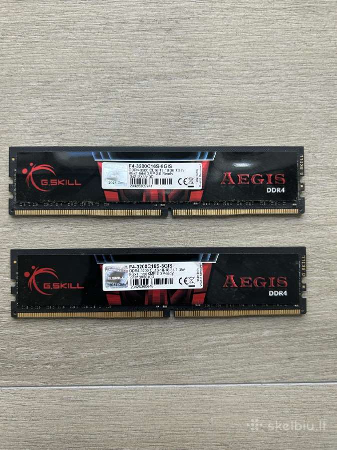 G.skill Aegis Ddr4 16gb (2x 8gb) - nuotraukos Nr. 2