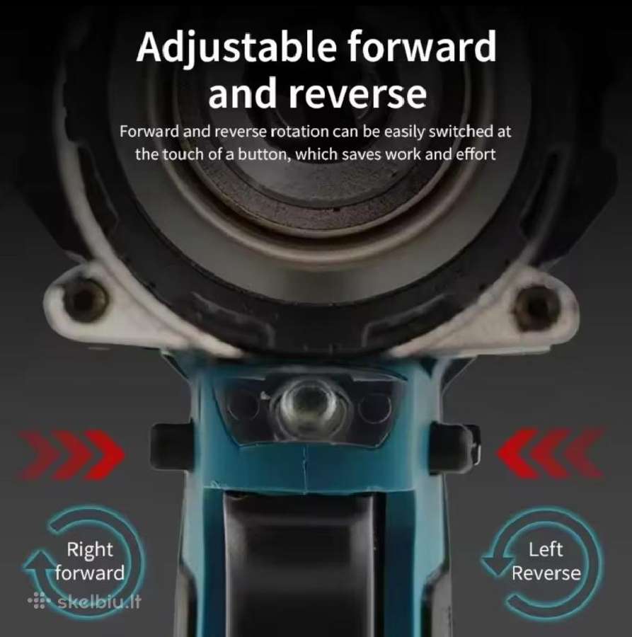 Makita Ddf487z 18v, Lxt, 40 Nm, bešepetėlis - nuotraukos Nr. 7