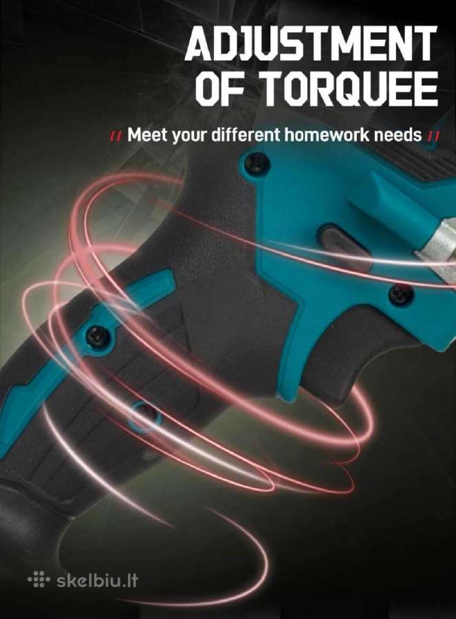 Makita Ddf487z 18v, Lxt, 40 Nm, bešepetėlis - nuotraukos Nr. 8