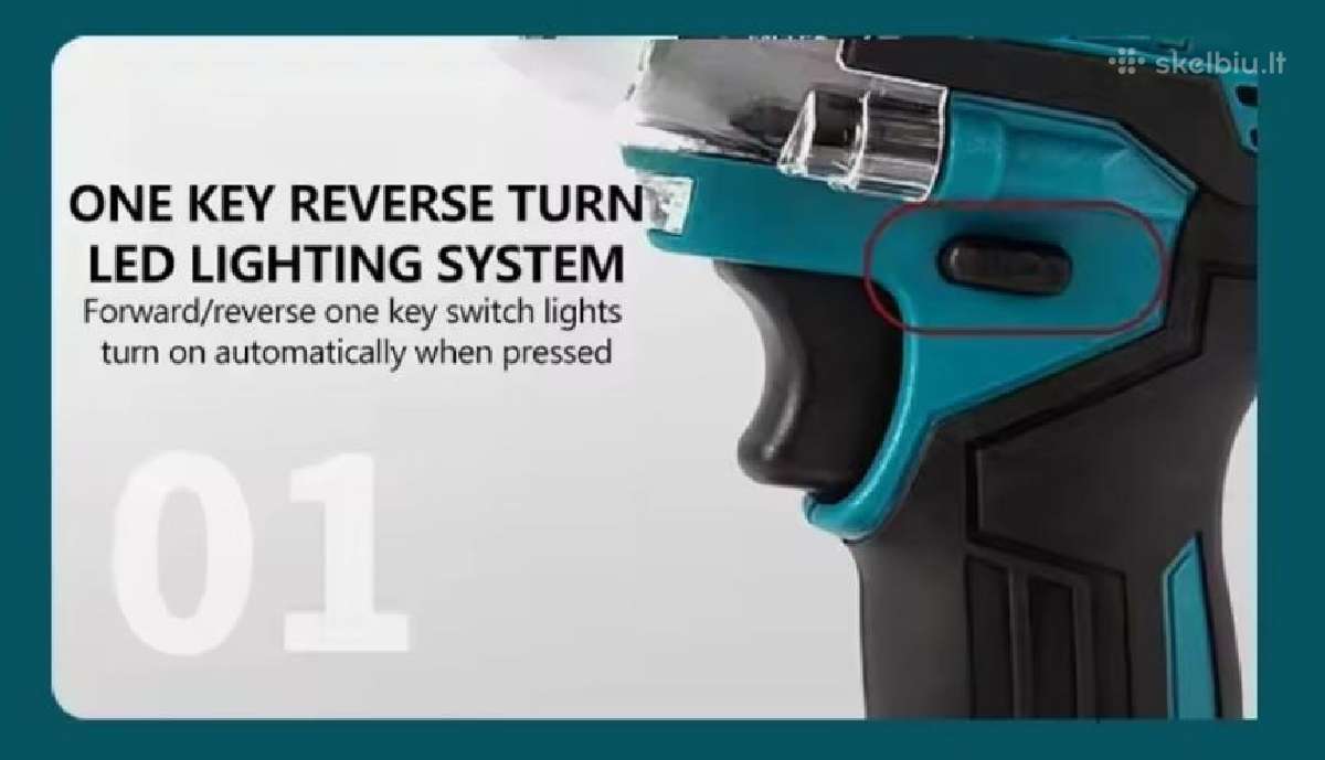 Makita Ddf487z 18v, Lxt, 40 Nm, bešepetėlis - nuotraukos Nr. 10