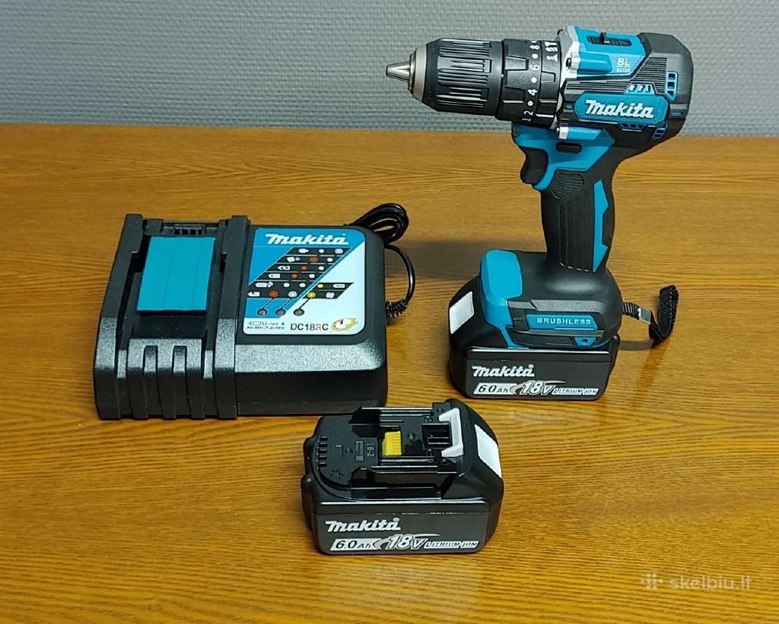 Makita Ddf487z 18v, Lxt, 40 Nm, bešepetėlis - nuotraukos Nr. 13