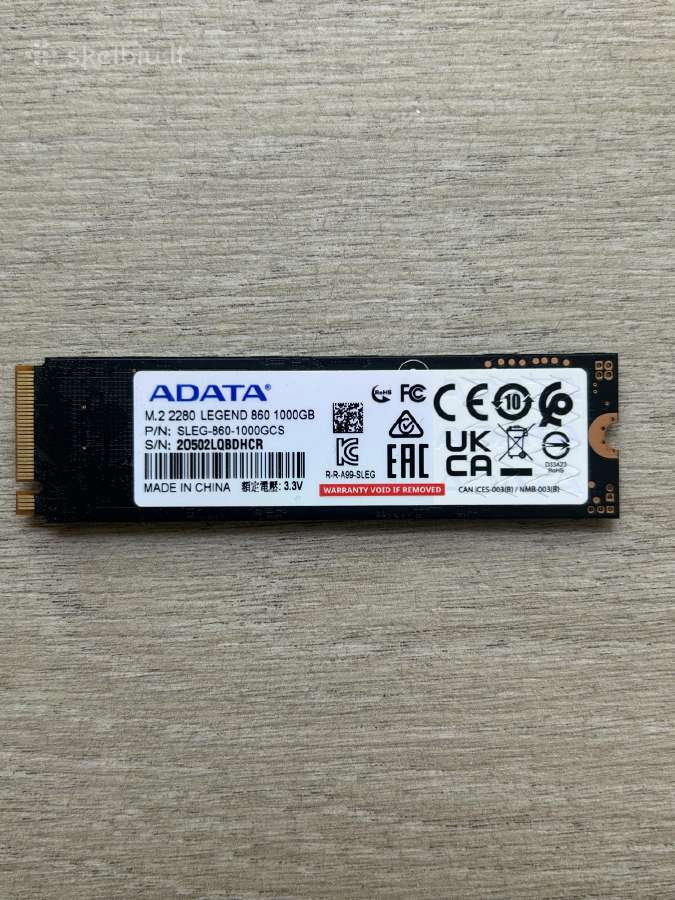 Adata Legend 1tb M.2 SSD - nuotraukos Nr. 2