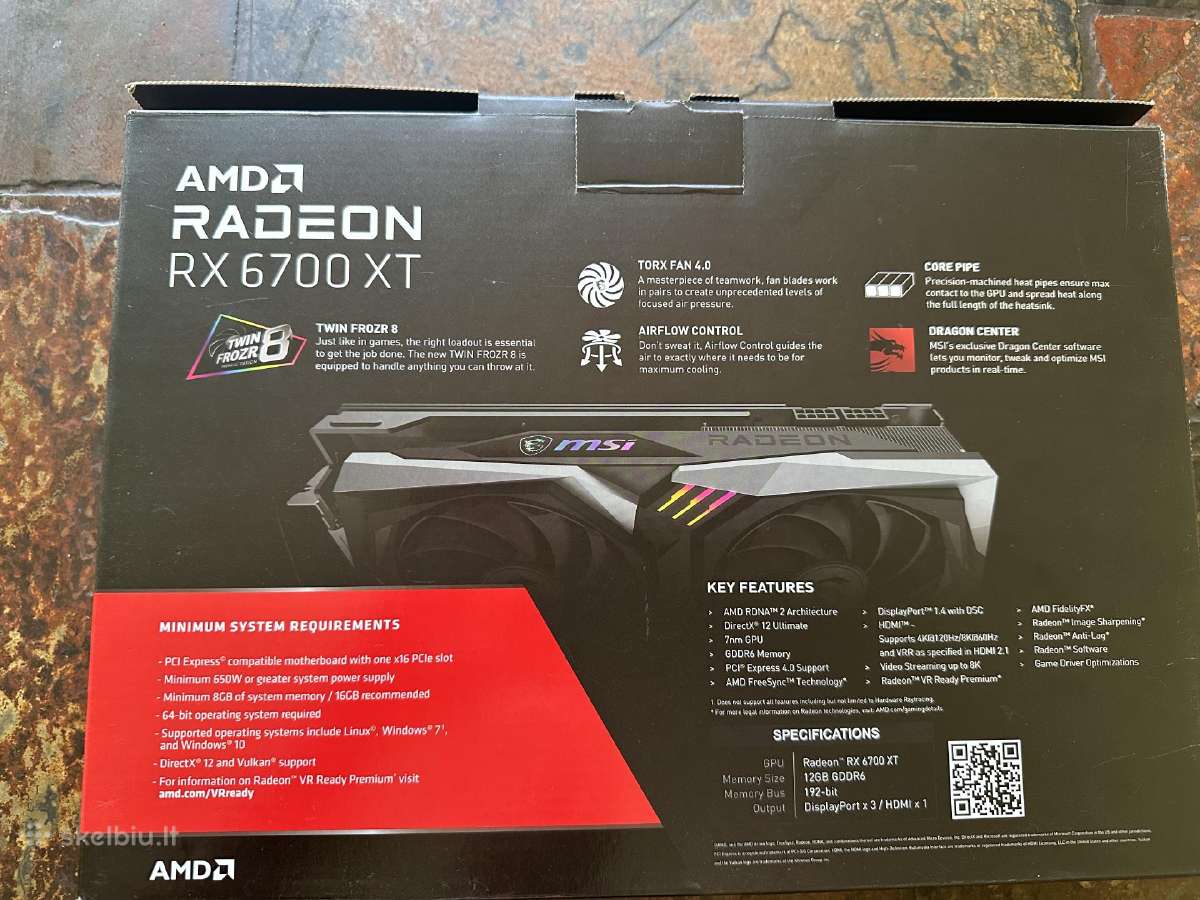 Msi Gaming X 6700xt 12gb - nuotraukos Nr. 3