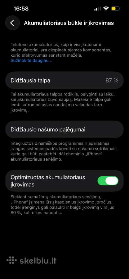 iPhone 13 pro 87% BH be iCloud - nuotraukos Nr. 3