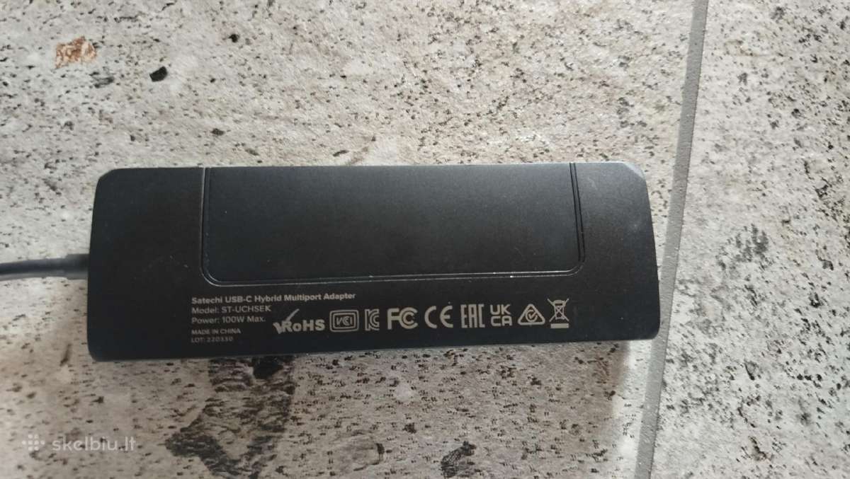 Satechi St-uchsek Usb tipo C šakotuvas adapteris - nuotraukos Nr. 3
