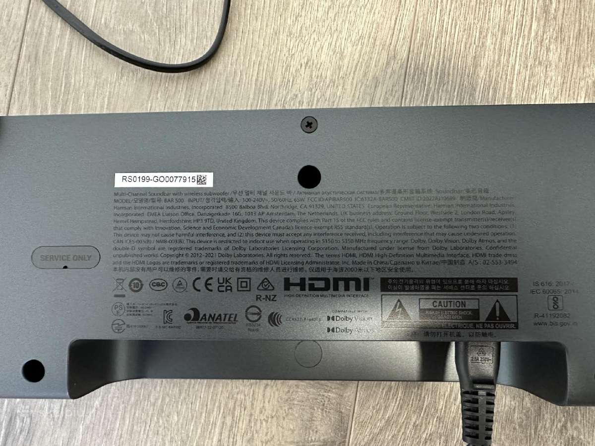 Jbl Bar 500 namu kino sistema - nuotraukos Nr. 3