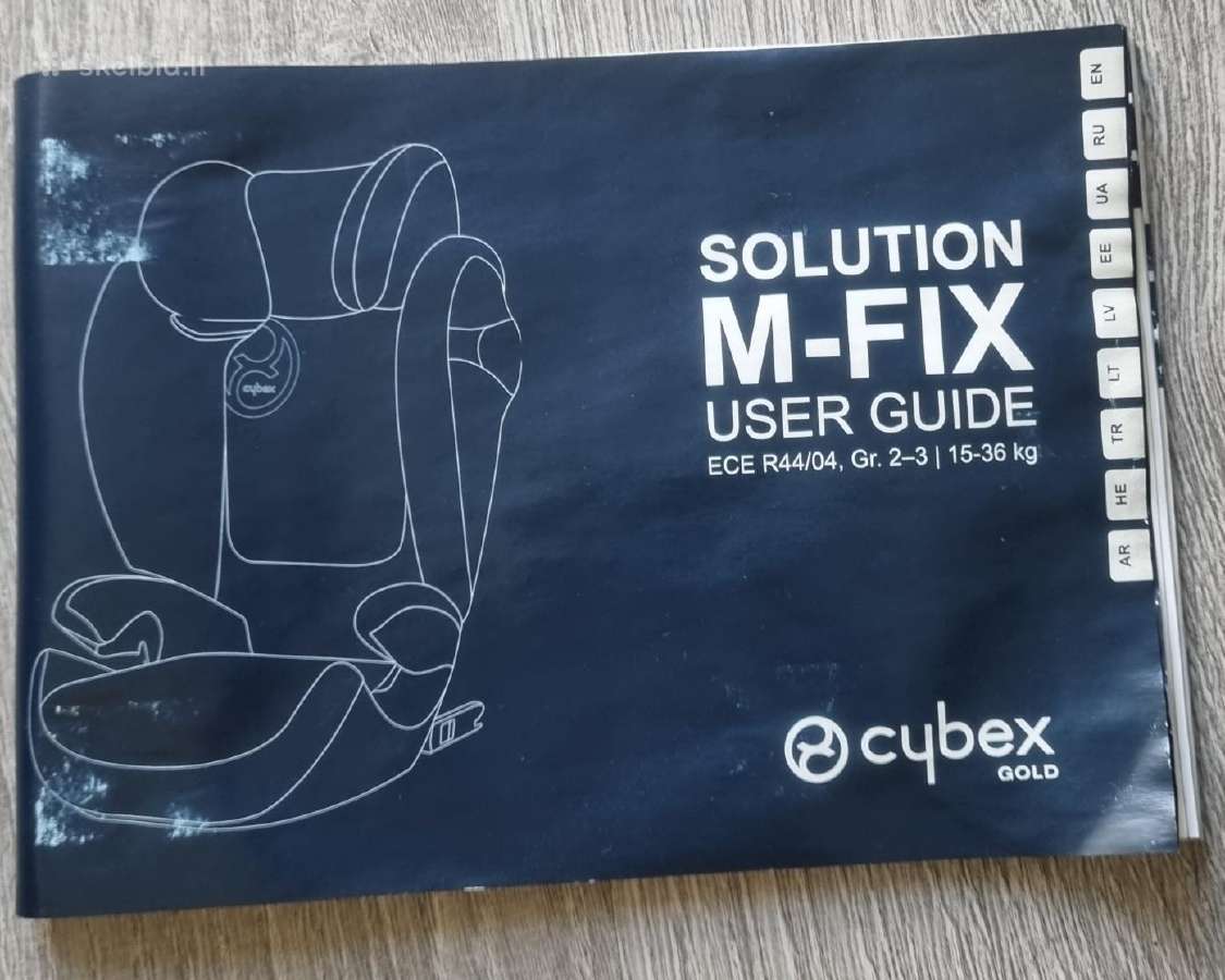 Automobilinė kėdutė Cybex Solution M-fix Iso-fix - nuotraukos Nr. 2