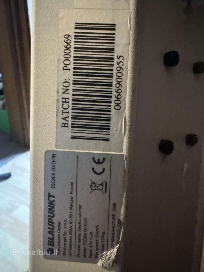 Elektrinis paspirtukas Blaupunkt Esc808 Edition - nuotraukos Nr. 6