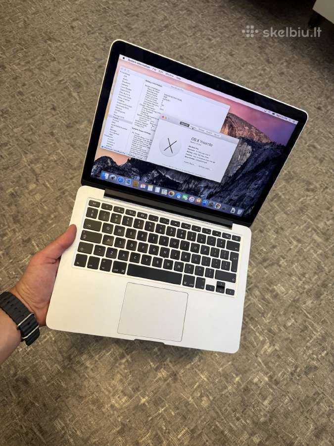 MacBook pro 13.3 i5/8gb/128gb - nuotraukos Nr. 4