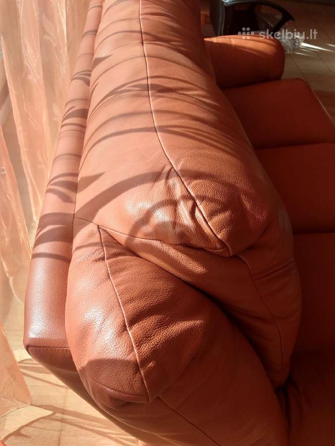Odinė sofa ir comfort fotelis - nuotraukos Nr. 4