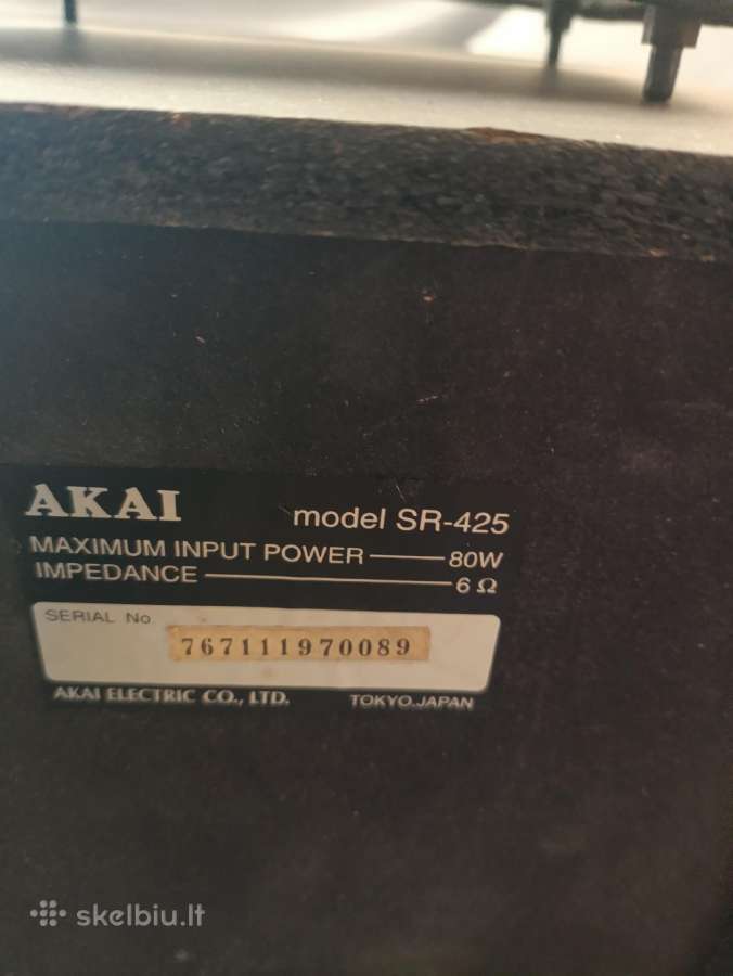 Gera Akai Kolonele 6 Omai , 80w - nuotraukos Nr. 4