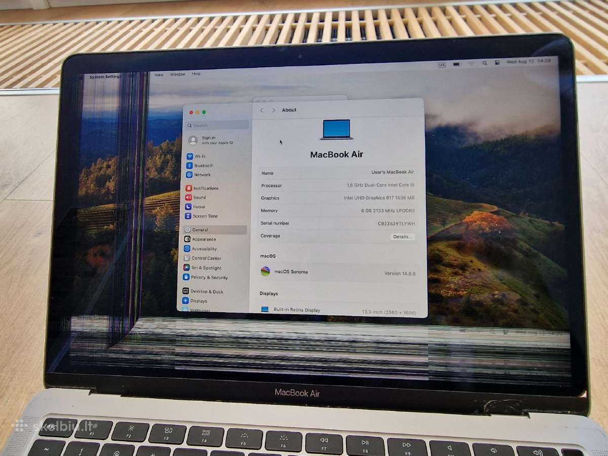 MacBook Air 2019 i5 256gb - nuotraukos Nr. 5