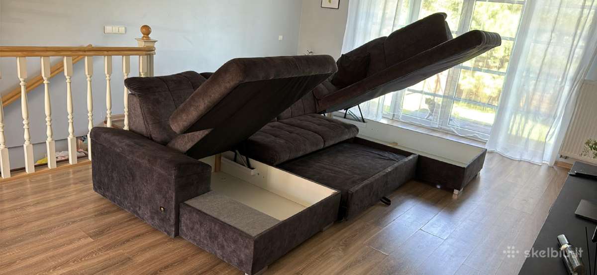 Sofa kampas su miegamąja funkcija - nuotraukos Nr. 2