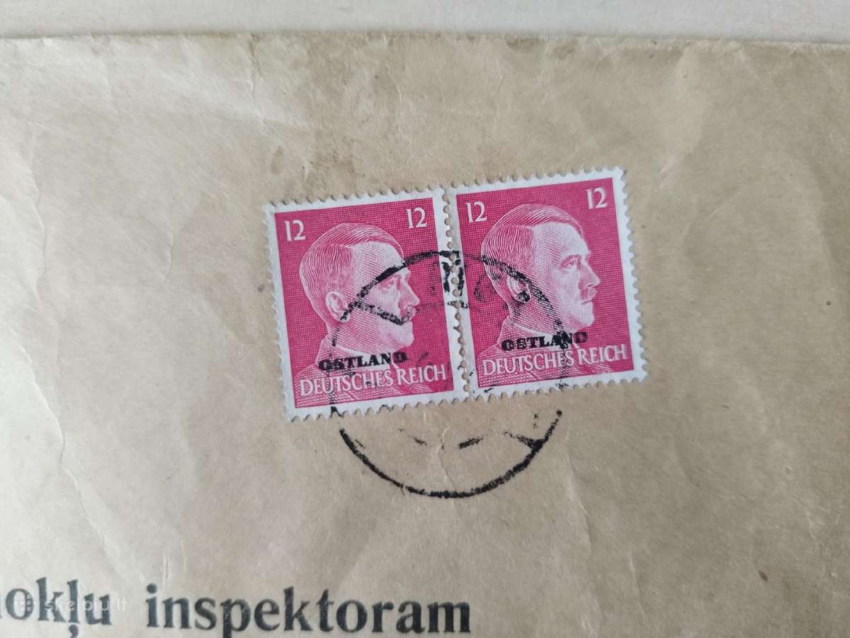 Pašto vokas Antrojo pasaulinio karo laikotarpio - nuotraukos Nr. 4