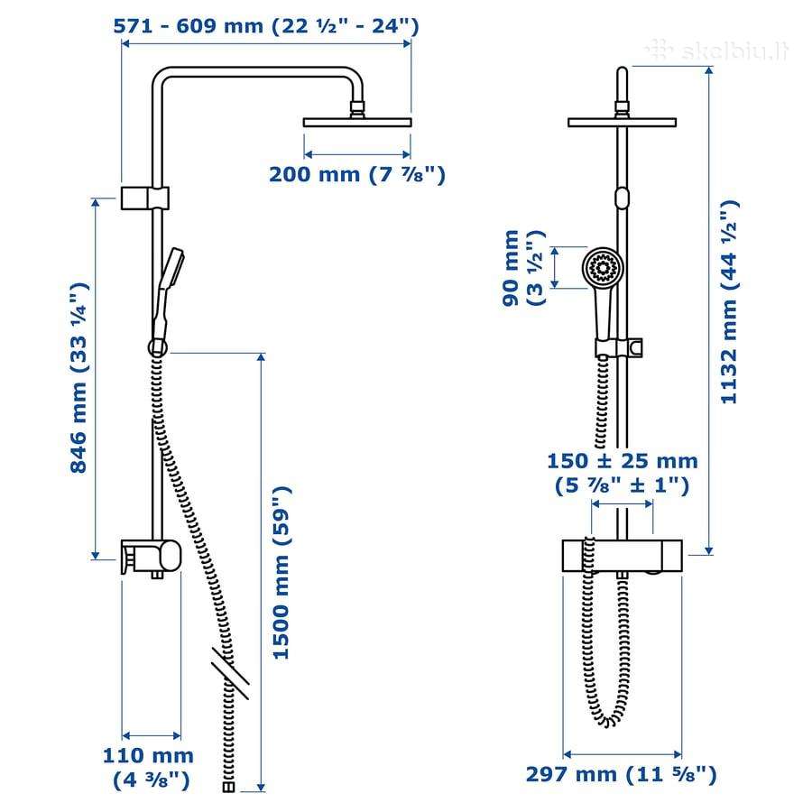 Ikea termostatinė dušo sistema (nauja) - nuotraukos Nr. 3