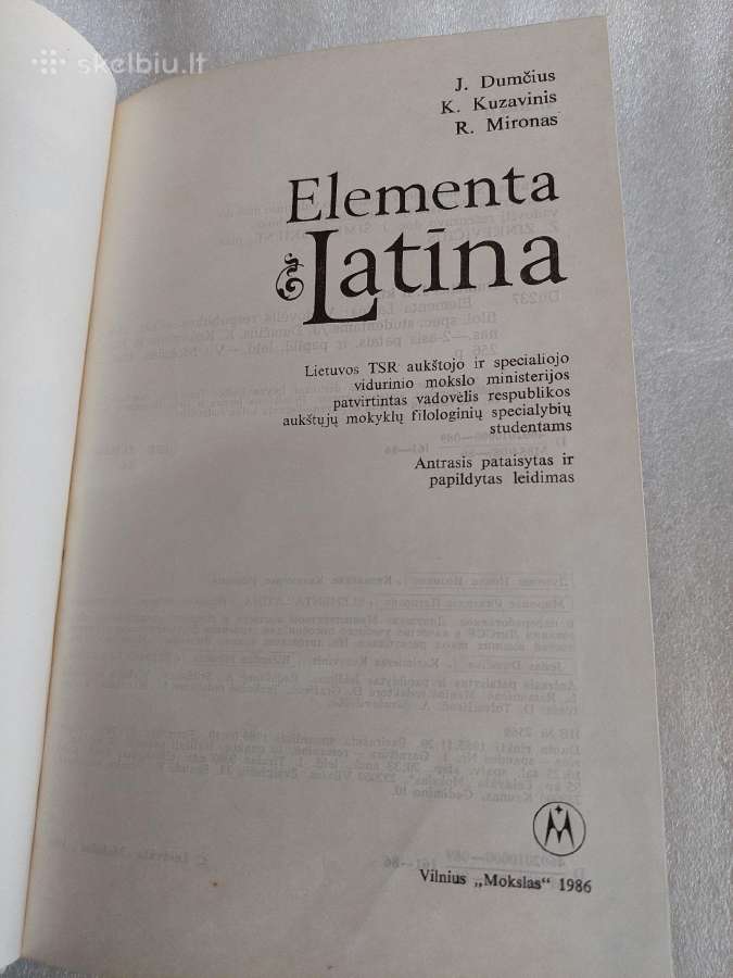 Elementa Latina - nuotraukos Nr. 2