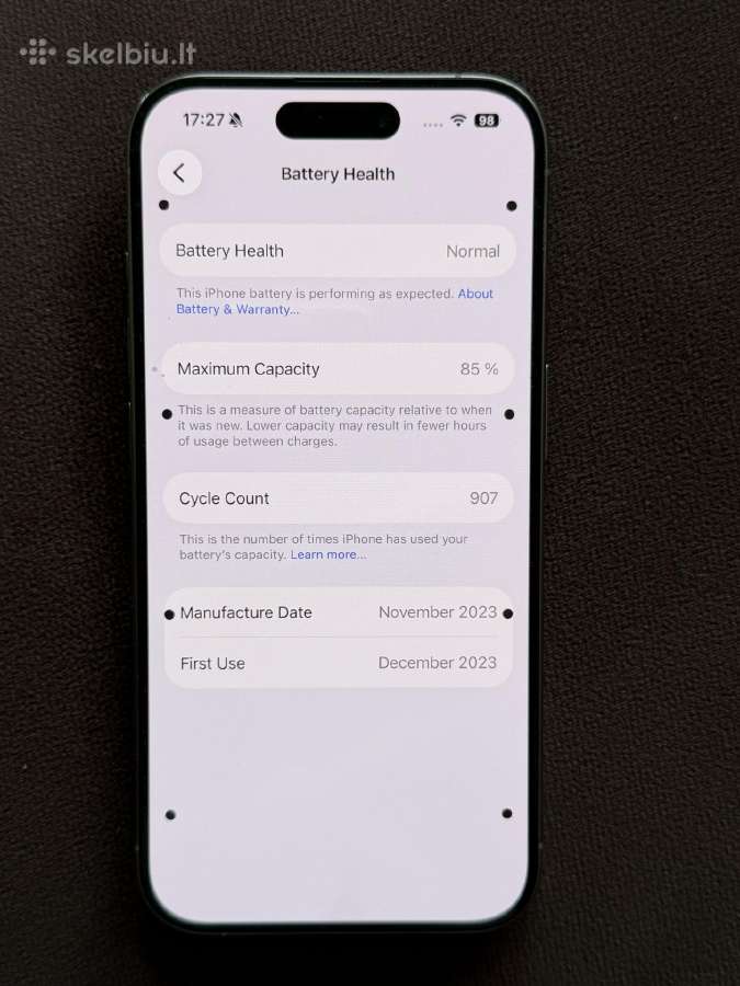 iPhone 15 pro 128gb - nuotraukos Nr. 11