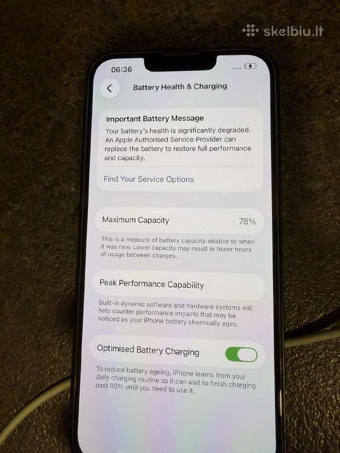 Telefonas iPhone 13 Midnight 128gb - nuotraukos Nr. 4