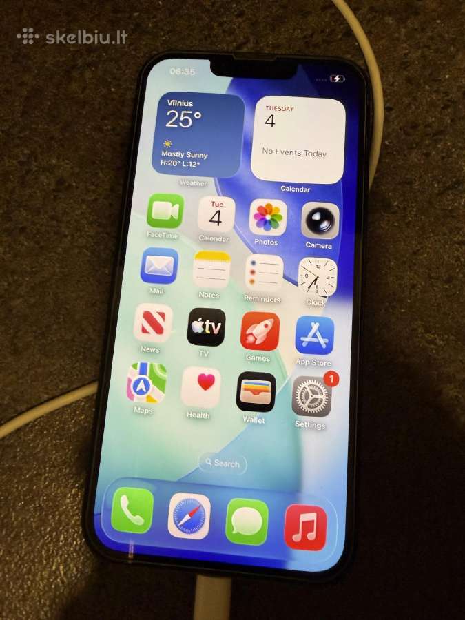 Telefonas iPhone 13 Midnight 128gb - nuotraukos Nr. 5