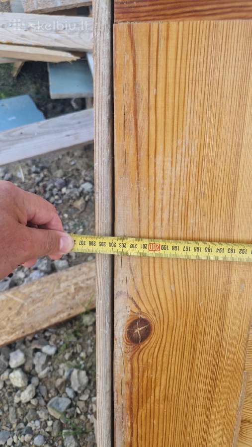 Naudotos medinės durys su stakta - nuotraukos Nr. 3