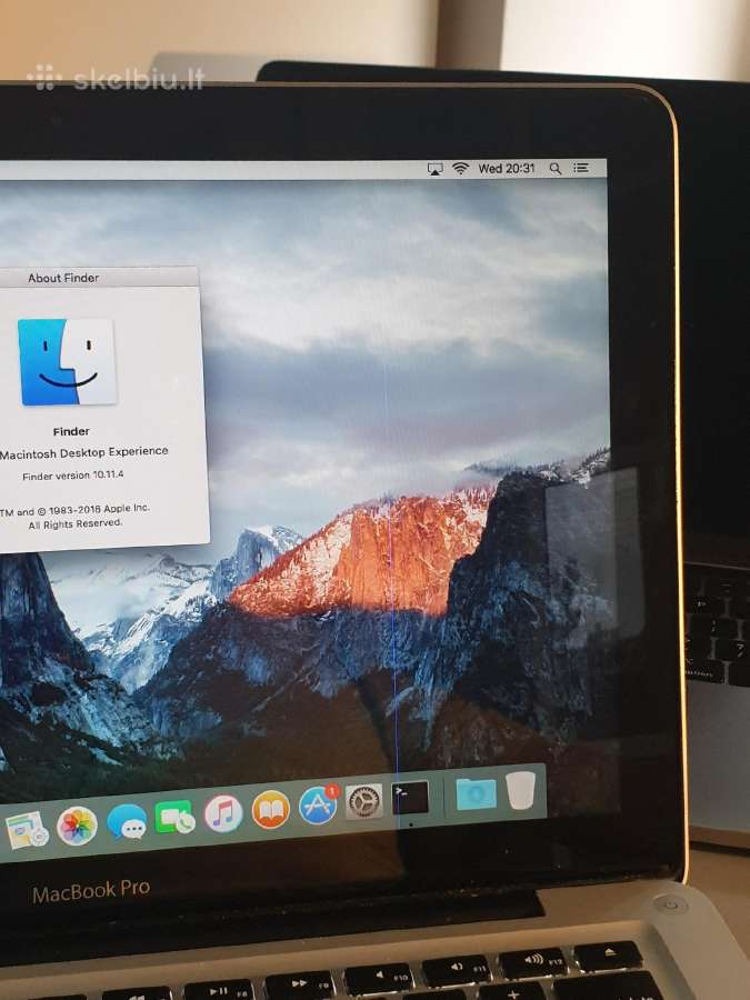 Parduodu seną MacBook Pro 2011 m. - nuotraukos Nr. 5