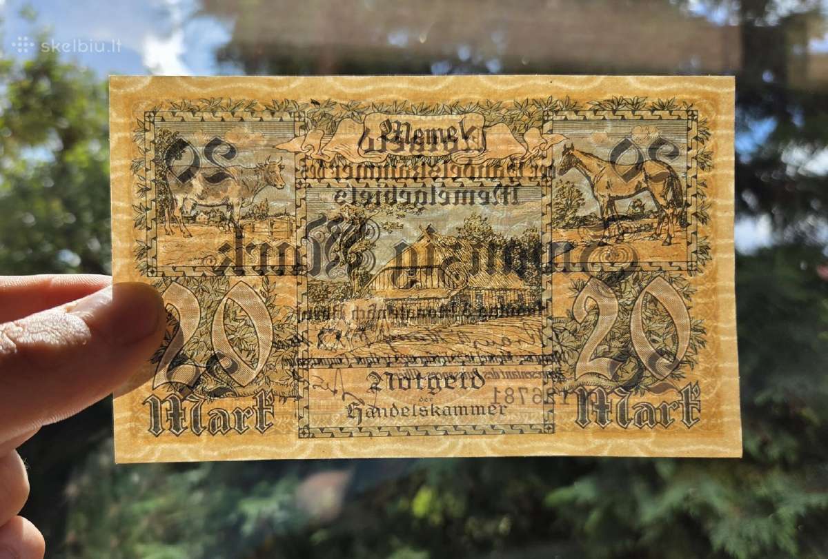 20 mark 1922 Memel Klaipėda - aunc - nuotraukos Nr. 3