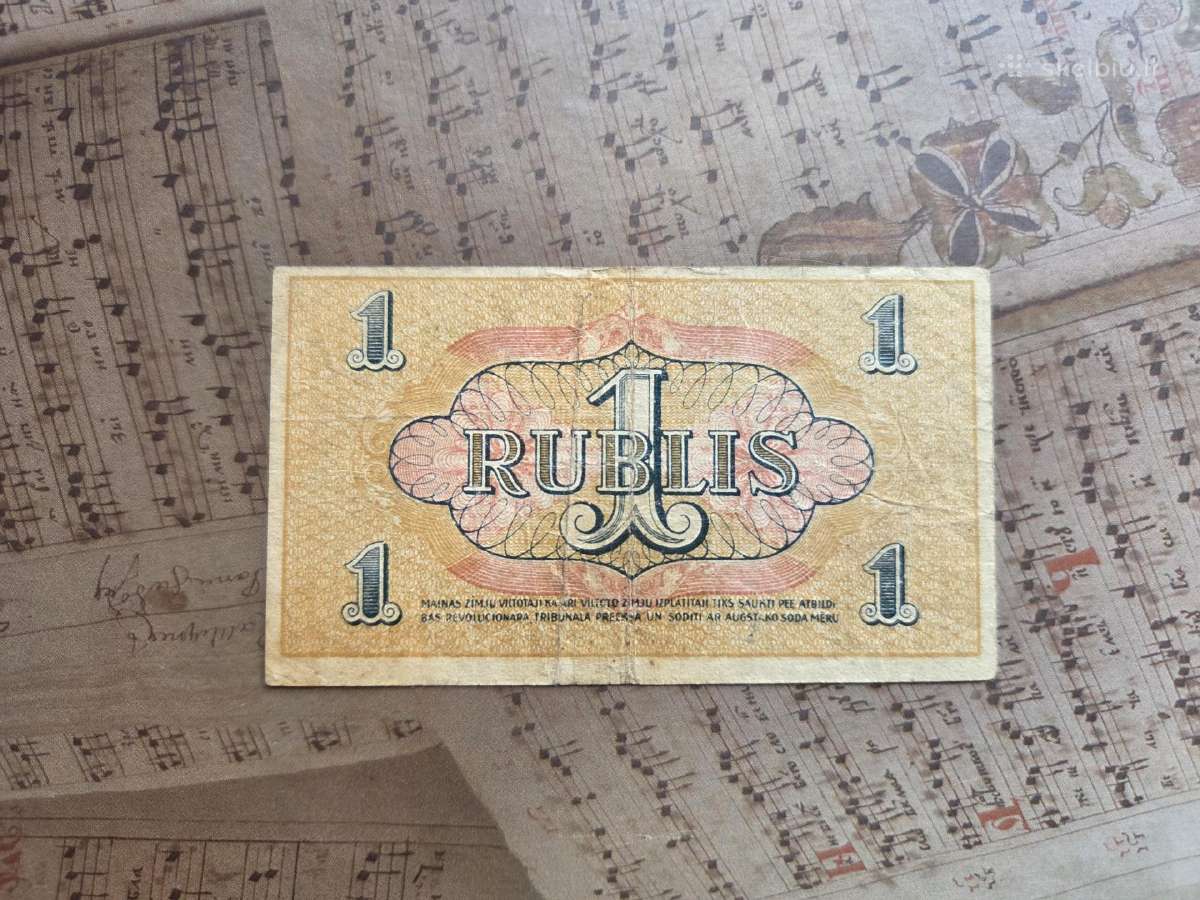 1 rublis 1919 Latvija - nuotraukos Nr. 2