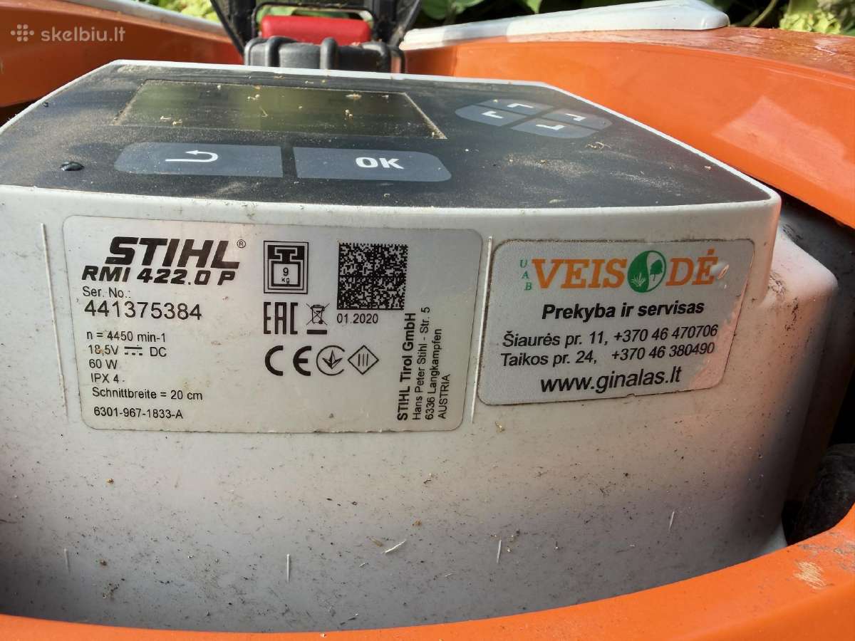 Vejos robotas Stihl Rmi 422.0 P. iki 15 aru - nuotraukos Nr. 2