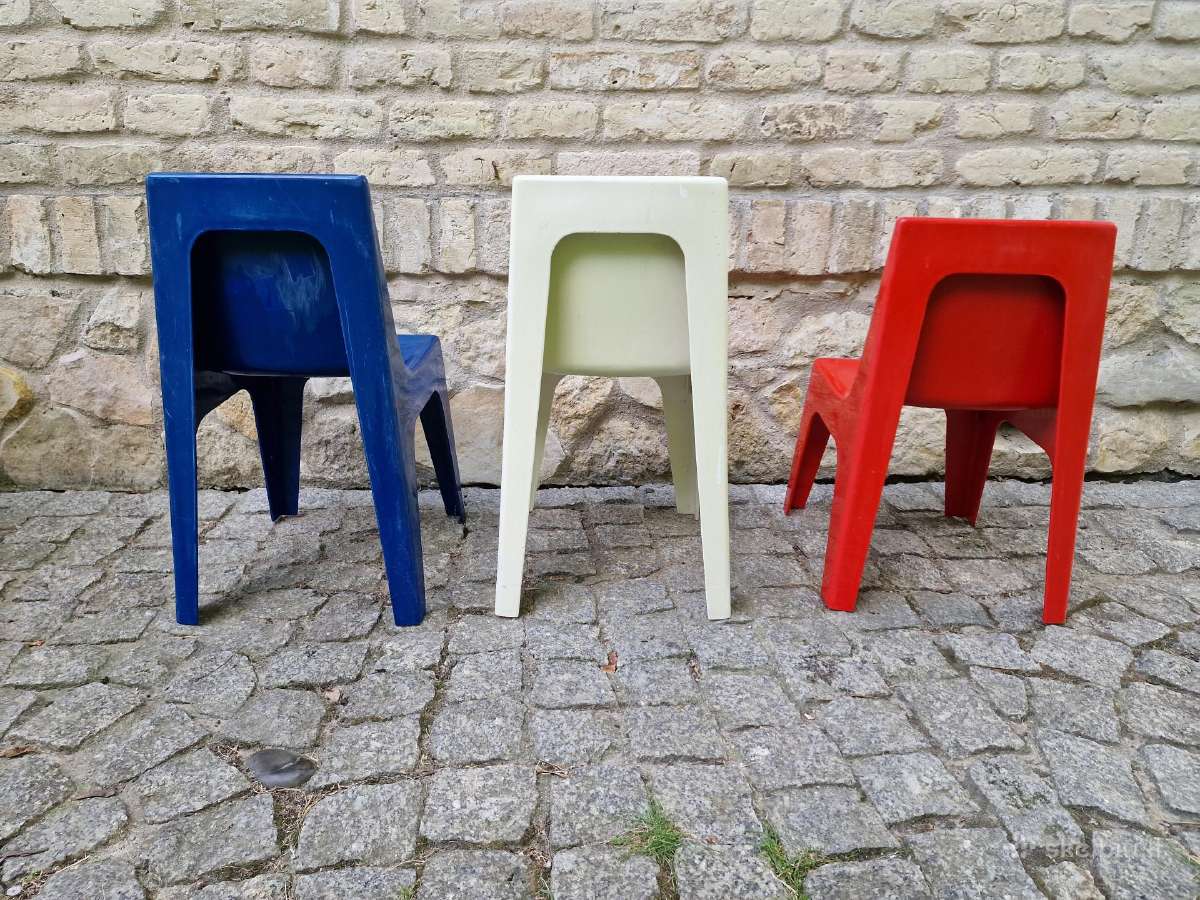Vintažinės mid century "Valon" vaikiškos kėdutės - nuotraukos Nr. 9